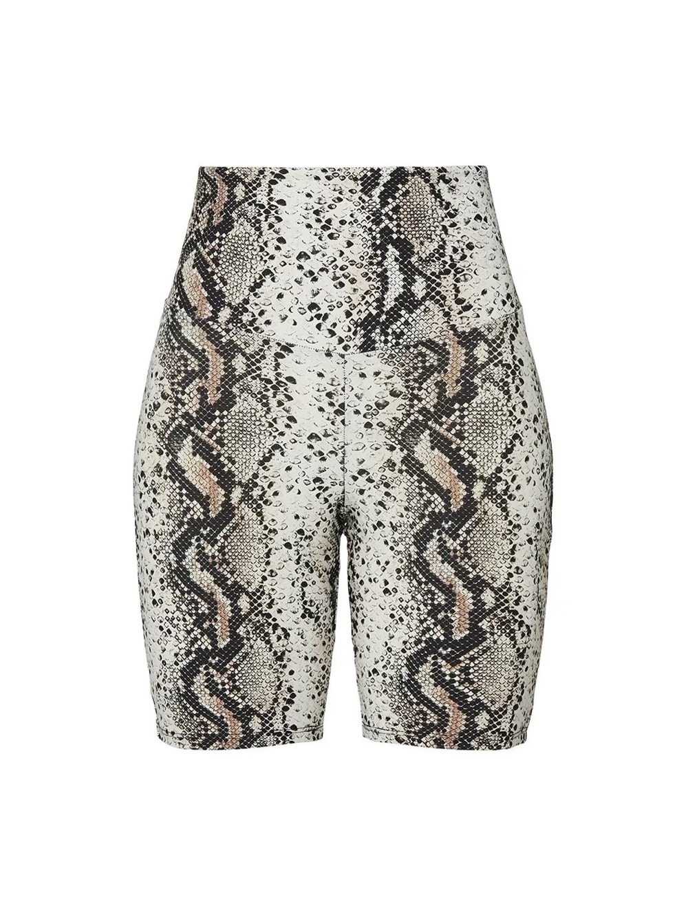 Michi Instinct Snake Print Bike Shorts Gray Beige XL $118